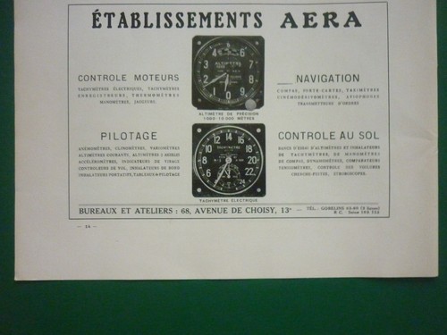 1939 pub ets aera - 1939, equipements