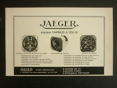 1972 pub jaeger equipements - 1972,